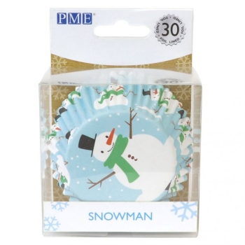 Cupcake Baking Cases - Snowman